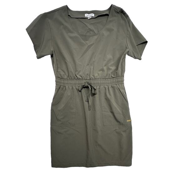 Calvin Klein Dresses & Skirts - Calvin Klein Womens Size 8 Dress CK Logo Tie Army Green